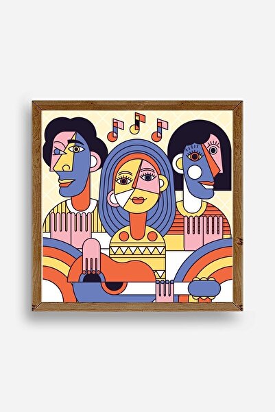 Twin Store طاولة بإطار خشبي