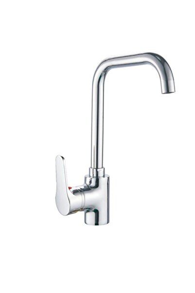 Generic Kitchen Mixer Tap - Zinc Alloy, Chrome Finish, Hot & Cold