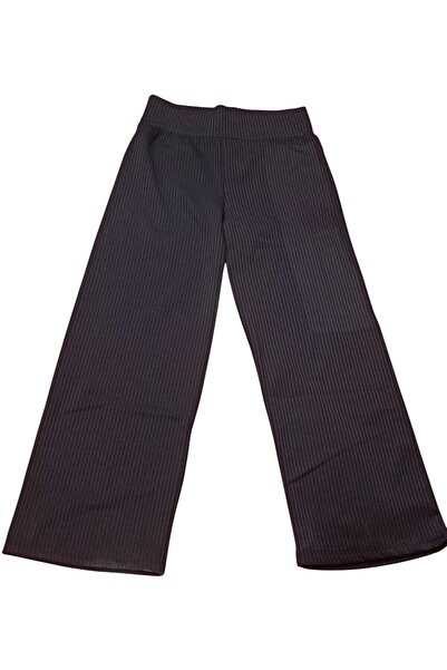 AZRA ÇOCUK GİYİM Широки панталони за момичета, изцяло еластични, удобни за ежедневно носене, в черен цвят...