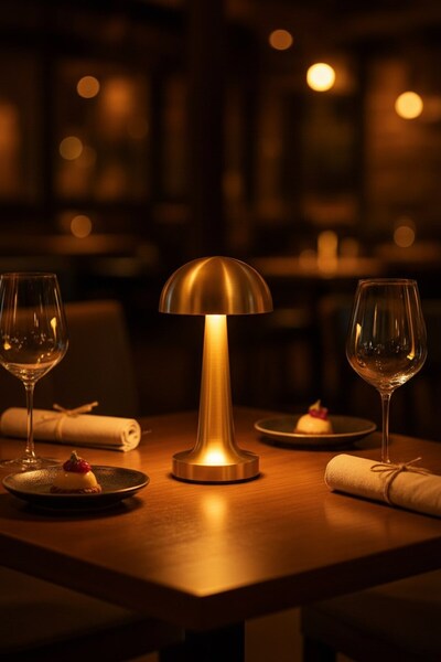 Avatto Light Premium Metal Dokunmatik Şarjlı Masa Lambası Gold