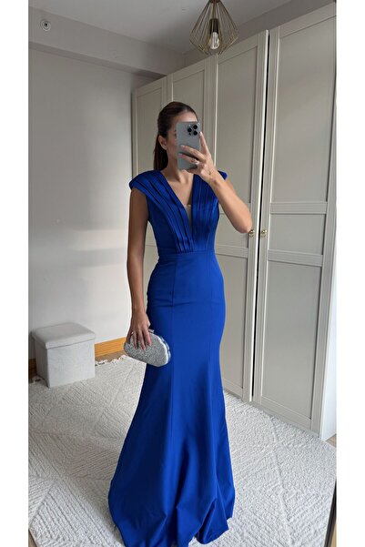 Sindimoda Nelie V Yaka Balık Abiye 4704