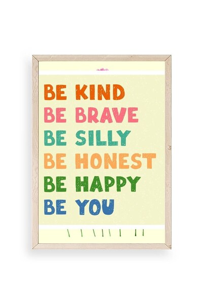 CT STONES Motto Wooden Framed Painting