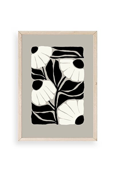 CT STONES Flower Wooden Framed Painting