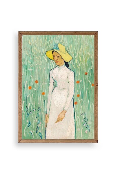 Twin Store لوحة فان جوخ بإطار خشبي