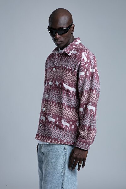 catchjeansro Men's knitted Christmas shirt