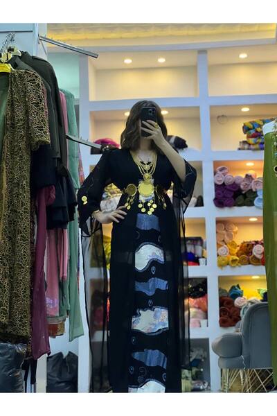 SOLİN YÖRESEL Kadın Yöresel Elbise Düğünlük Kaftan Abiye(Görseldeki aksesuarl...