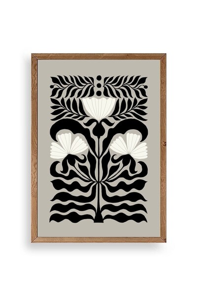 CT STONES Flower Wooden Framed Painting