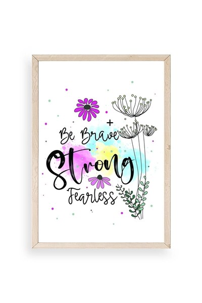 CT STONES Motto Wooden Framed Painting