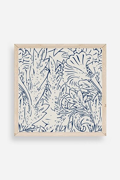 Twin Store لوحة بإطار خشبي على شكل ورقة شجر