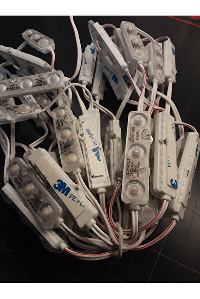 Onur Reklam Samsung Çipli Beyaz LED Modül – 50 Adet | 1W – 6500K – 3M Yapışka...