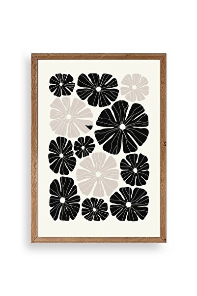 CT STONES Flower Wooden Framed Painting