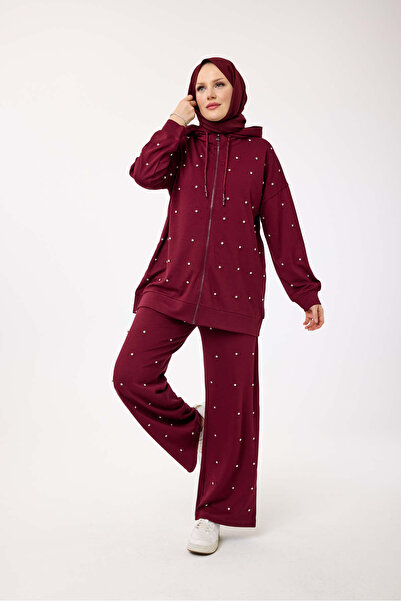 My City 5979 - طقم نسائي أنيق ومريح بتفاصيل حجرية من الفولاذ