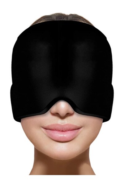 Remy Belle غطاء جل للرأس لتخفيف الصداع النصفي - علاج بارد، أسود