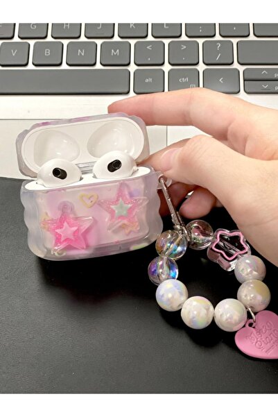 KVK PRİVACY Airpods 3. Nesil Yıldız Dalgalı Silikon Yumuşak Boncuklu Kulaklık...