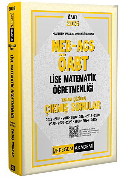 Pegem Akademi Yayıncılık 2026 MEB AGS ÖABT Lise Matematik Öğretmenliği Tamamı...