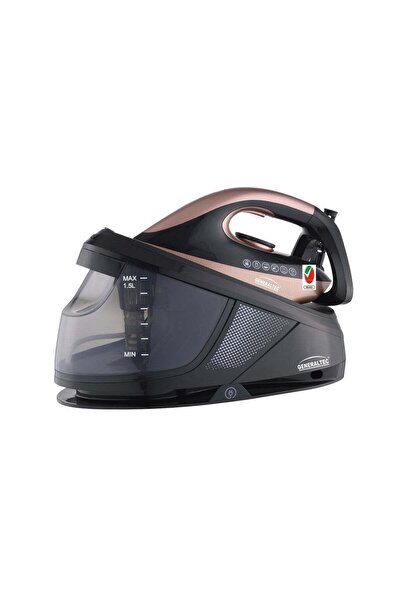 GENERALTEC Steam Iron Station, 1.5L, 2600-3100W, Gold and Black