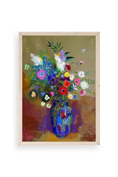 CT STONES Flowers Wooden Framed Painting