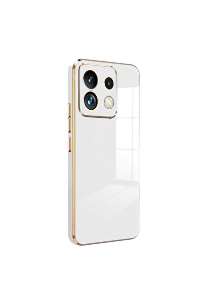 AKSEFİZZ Redmi Note 13 Pro 5G Kılıf Parlak Soft Yüzeyli Kamera Korumalı Altın...