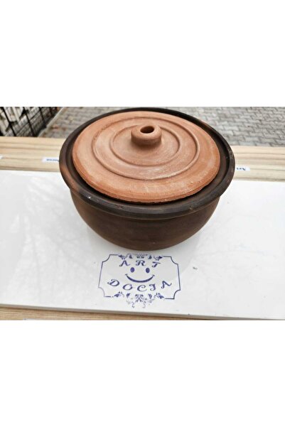 artdocia el yapımı kapaklı toprak güveç orta boy 6 kişilik