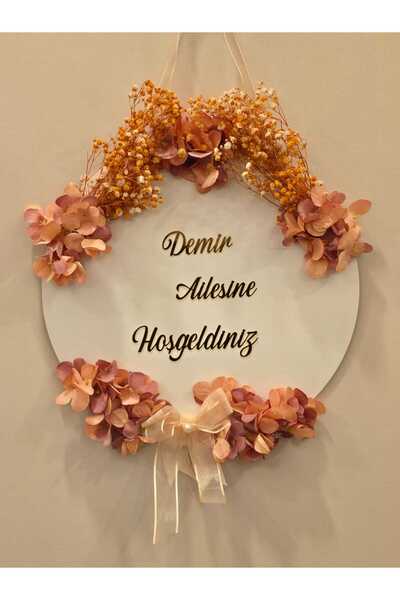 Marka Tasarim Προσωπική επιγραφή από πλεξιγκλάς με καθρέφτη σε ξύλο Καλώς ήρθ...