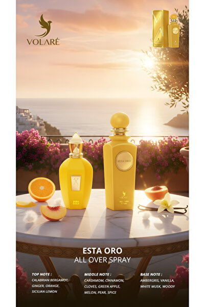 Volare Spray parfumat pentru corp Esta Oro, unisex, 150 ml