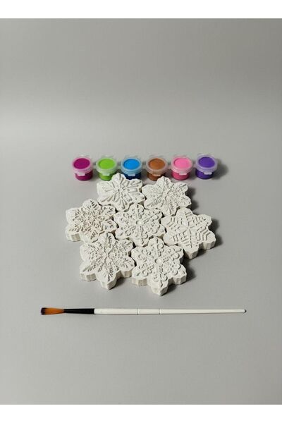 PAYİDAR MODEL Taş Tozu Boyama Seti – Buzdolabı Magneti Yapım Seti | 3D Figür+ Boya & Fırça | Hobi Aktivite Seti