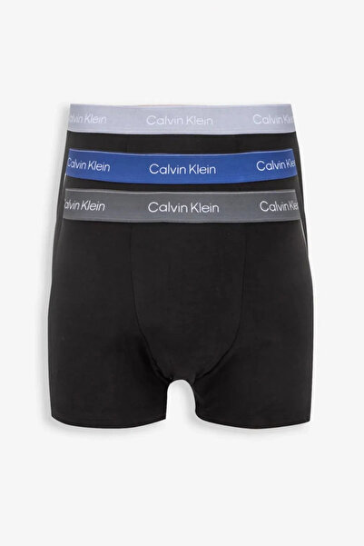 Calvin Klein Pohodlné pánske boxerky Dart 3-dielne modré LV00NB4286-R9B