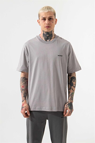Machinist Men's Relaxed Basic Cotton T-Shirt Light Gray