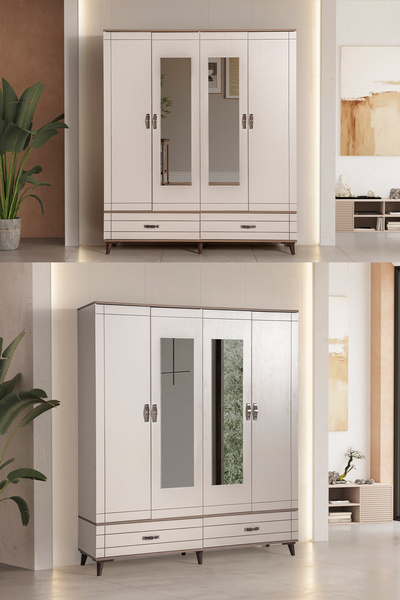 EDSY HOME Bodrum 4 Kapaklı Dolap