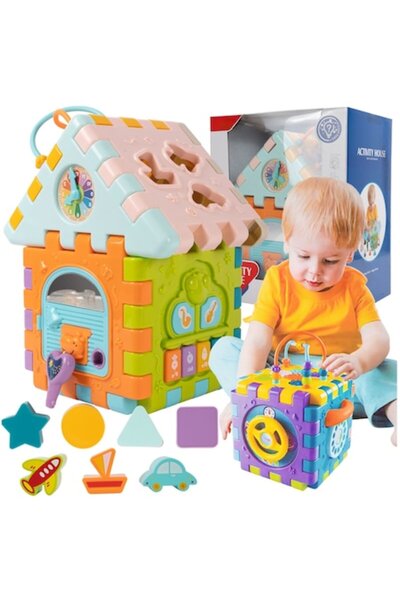 Smart Vibe 6-in-1 Educational Musical Activity House Cube for Babies - Smart Activity House