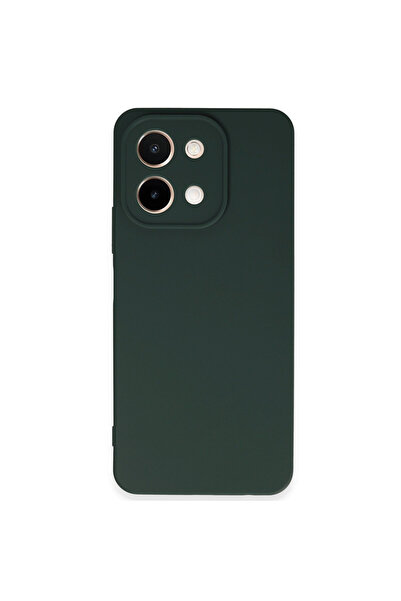 AKSEFİZZ جراب فيفو Y28 سيليكون أول - أخضر داكن