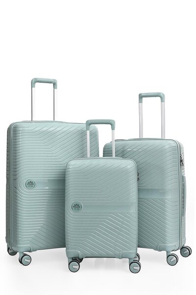 PIEL LINO POLİPROPİLEN 3'LÜ VALİZ SETİ PL015239 MAVİ