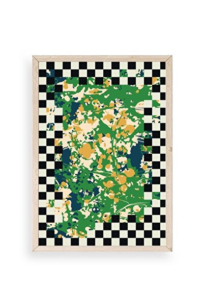 Marsilyan لوحة بإطار خشبي من ديسن مقاس 23 × 30