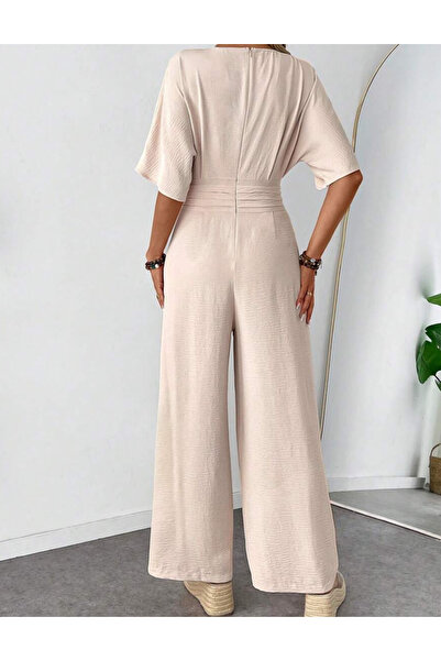 Sheya Shein long jumpsuit, beige