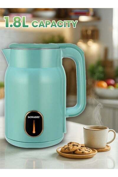 sonashi Cordless Electric Kettle 1.8L SKT-1824 Sea Green