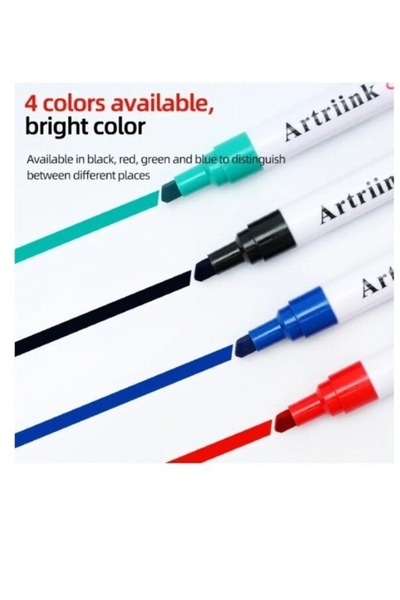 artriink Set 4 Markere Whiteboard, 8501-4, Varf Oblic
