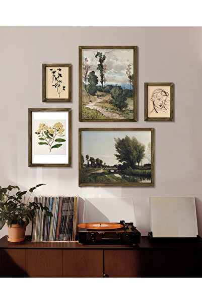 Vetro Design Doğayla Birleşen Sanat Çerçeveli Tablo Set