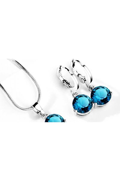 MePrecious Set bijuterie Dots Royal Blue Peacock