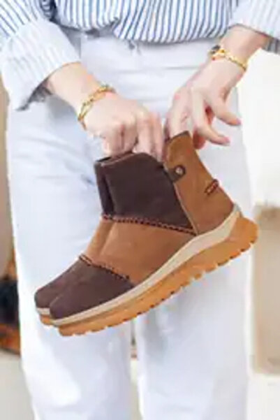 Mammamia 4090 Non-Slip Sole Genuine Leather Women's Casual Boots