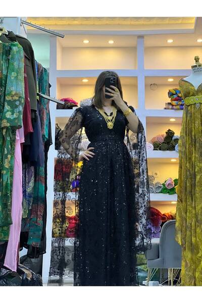 SOLİN YÖRESEL Kadın Yöresel Düğünlük Kaftan Abiye Elbise(Görseldeki aksesuarlar dahil değildir)