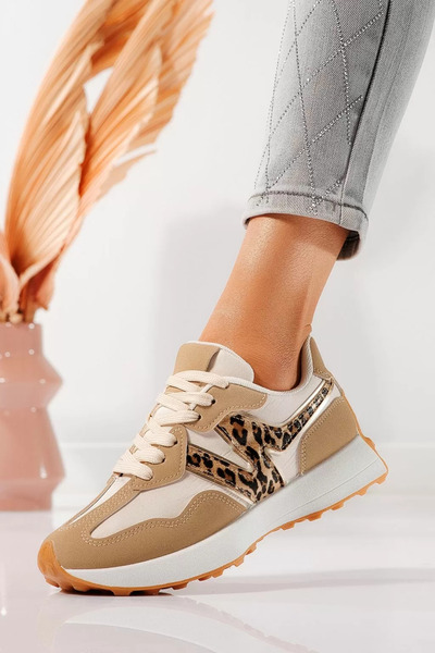 Zaira Adidasi dama leopard din piele ecologica Clare #21858 - 40