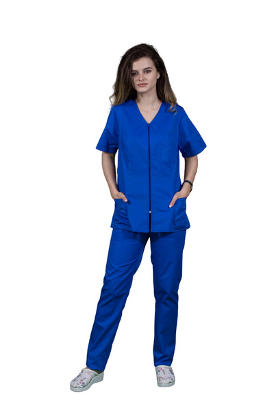 Masstex "Adela" Medical Blouse - PETROL BLUE