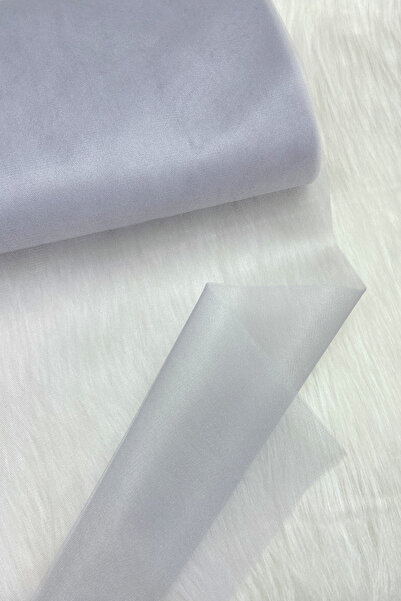 ZEYMERADE Light Gray Bundle Decoration Tulle, Engagement Bundle Decoration, Door Birthday Party Decoration Tulle, 100X300Cm