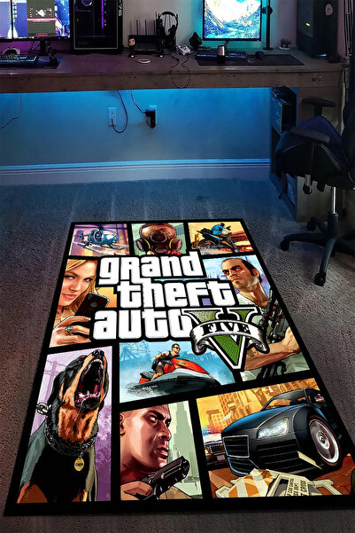 RUGRUMBA Kaymaz Taban Makinede Yıkanabilir Gaming Oyuncu Playstation Xbox Gam...