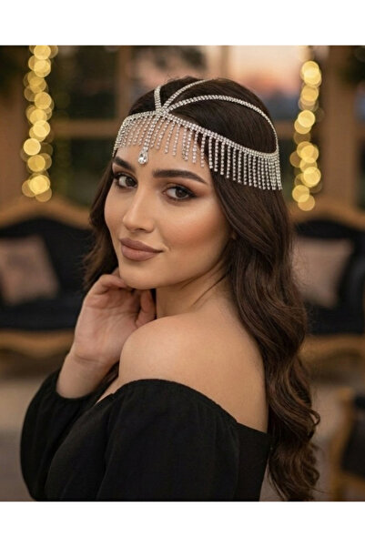 Happyline After parti alınlıklı saç aksesuarı doğum günü kına tacı gelin akse...