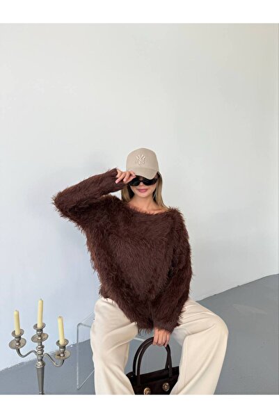 KECHİ WOMAN سترة تريكو من الريش