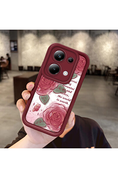 ucuc حافظة حماية من السيليكون باللون الأحمر الداكن متوافقة مع هاتف Xiaomi Poc...