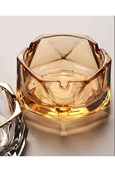 Home وعاء زجاجي كبير سداسي الشكل لرماد الموتى بتصميم أنيق للمنزل والمكتب