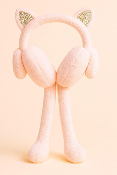 Katia&Bony pisică Căști de pluș pentru copii cu urechi roz