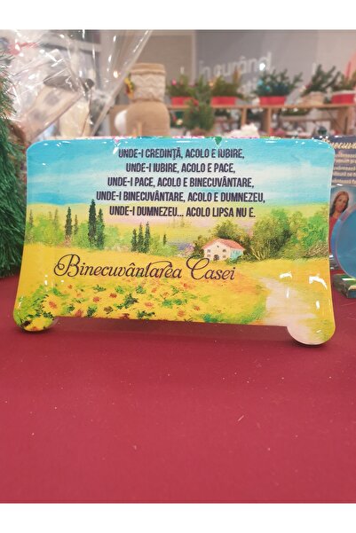 OEM Blessing of the house, ceramic plate, 15×11 cm